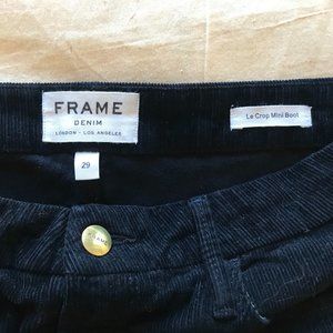 FRAME Le Crop Mini Boot in Navy Corduroy (29)